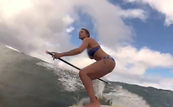 Summer Stand Up Paddle Wave Session With Suzie Cooney