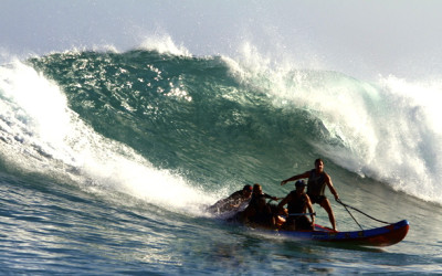 Surfing into the New Year on Maui or Are They SUPsquatching?