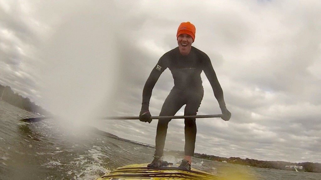 Why Is This Maryland Man Smiling on His SUP In Freezing Weather?