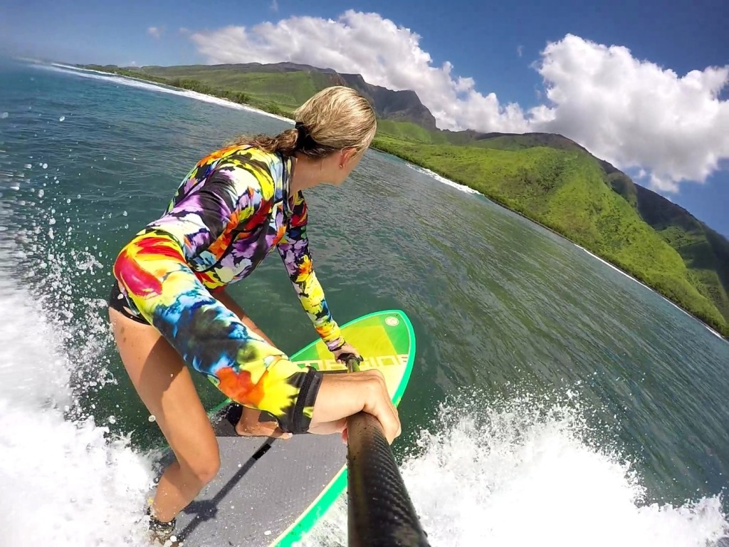 Suzie Cooney on Maui SUP for Imagine Paddle Surfing 