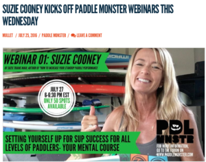 SUP Mental Strategy with Suzie Cooney Paddle Monster Distressed Mullet Webinar