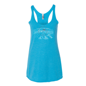 Women's Bump Hunter Racerback Tank Vintage Turquoise