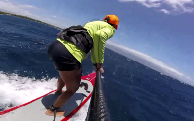 Maliko Run Downwind SUP Surf Action on Maui with Suzie Cooney