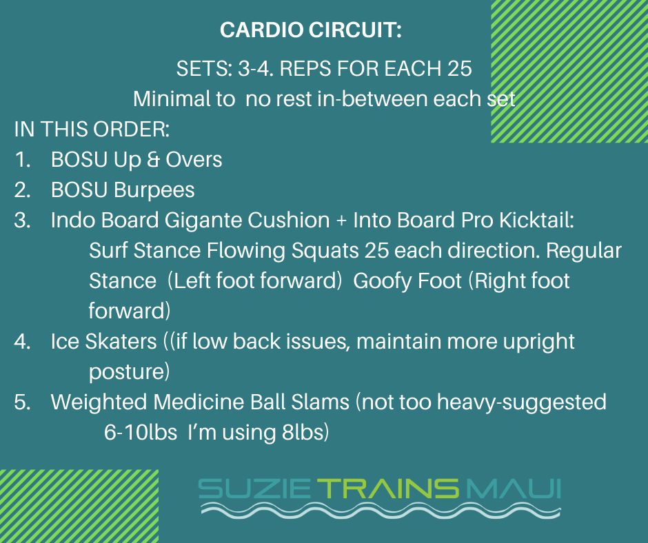 burn fat cardio circuit Suzie Cooney